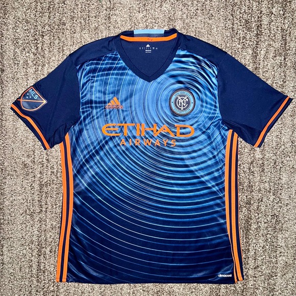 adidas Other - Adidas Men's New York City FC Navy 2016 Authentic Secondary Soccer Jersey